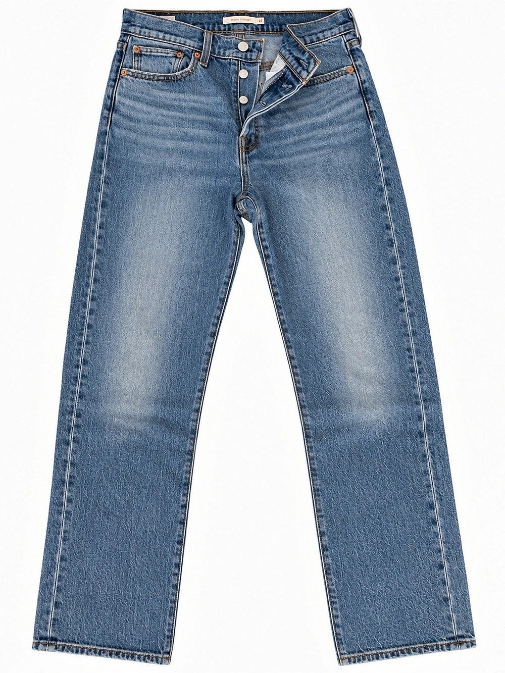 Levi's Wedgie Straight Women's Straight Leg Jeans Blue Waist 27 Short Like New